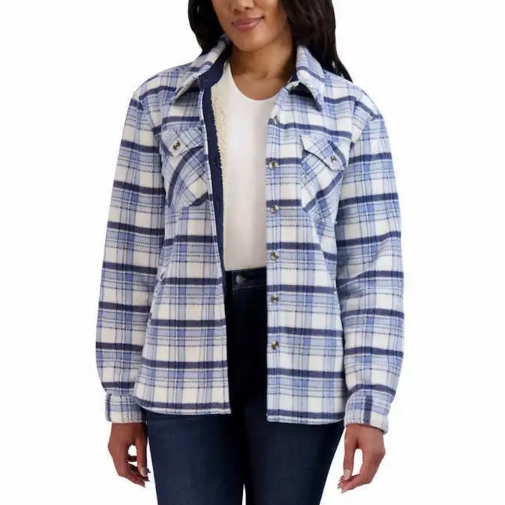 Sage Ladies' Plush Shirt Jacket
